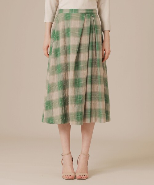 MACKINTOSH LONDON(マッキントッシュ ロンドン)の「ブライトチェックスカート(スカート・レディース・ベージュ系その他5/グリーン系その他・38/36)」の12枚目の写真