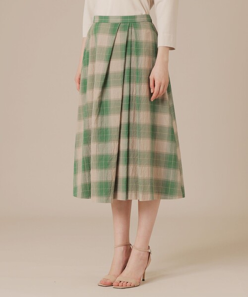 MACKINTOSH LONDON(マッキントッシュ ロンドン)の「ブライトチェックスカート(スカート・レディース・ベージュ系その他5/グリーン系その他・38/36)」の13枚目の写真
