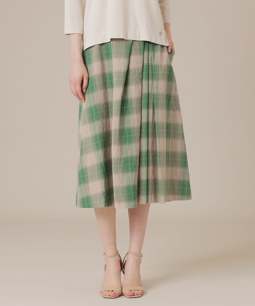 MACKINTOSH LONDON(マッキントッシュ ロンドン)の「ブライトチェックスカート(スカート・レディース・ベージュ系その他5/グリーン系その他・38/36)」の19枚目の写真