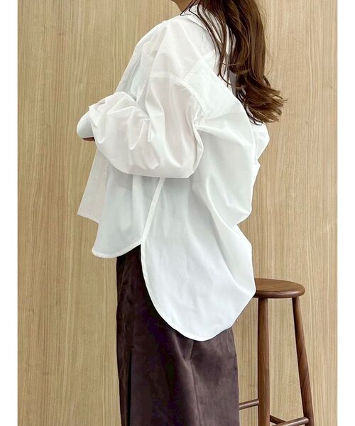 MERCURYDUO(マーキュリーデュオ)の「配色ステッチビッグリボンセットシャツ(シャツ/ブラウス・レディース・オフホワイト/インディゴブルー/ピンク・FREE)」の7枚目の写真