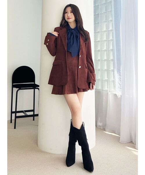 MERCURYDUO(マーキュリーデュオ)の「配色ステッチビッグリボンセットシャツ(シャツ/ブラウス・レディース・オフホワイト/インディゴブルー/ピンク・FREE)」の19枚目の写真