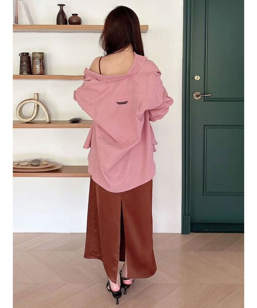 MERCURYDUO(マーキュリーデュオ)の「配色ステッチビッグリボンセットシャツ(シャツ/ブラウス・レディース・オフホワイト/インディゴブルー/ピンク・FREE)」の17枚目の写真