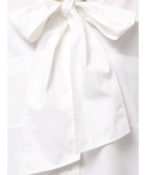 MERCURYDUO(マーキュリーデュオ)の「配色ステッチビッグリボンセットシャツ(シャツ/ブラウス・レディース・オフホワイト/インディゴブルー/ピンク・FREE)」の7枚目の写真