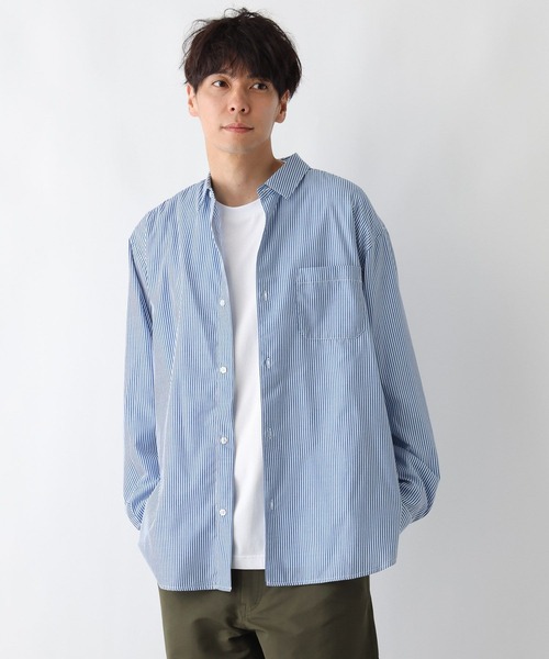 FOUND GOOD（ファウンドグッド）の「TCブロードシャツ（シャツ/ブラウス・メンズ・ブルー系/ブラック/ネイビー・XL/L/M）」の3枚目の写真