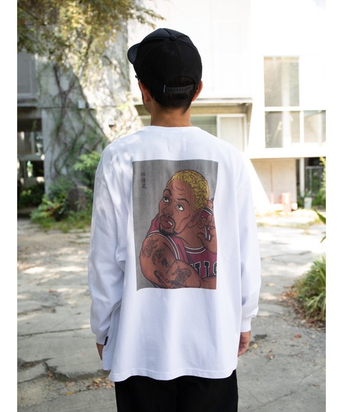 APPLEBUM(アップルバム)の「“WORM” 浮世絵 L/S T-shirt(Tシャツ/カットソー・メンズ・ホワイト/ブラック・LARGE/MEDIUM/XX-LARGE/X-LARGE)」の1枚目の写真