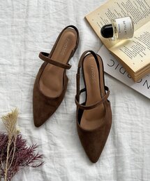 DISCOAT | 【S～Lサイズ展開】ポインテッドストラップシューズ(パンプス)