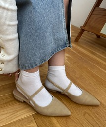 DISCOAT（ディスコート）の「【S～Lサイズ展開】ポインテッドストラップシューズ（パンプス）」