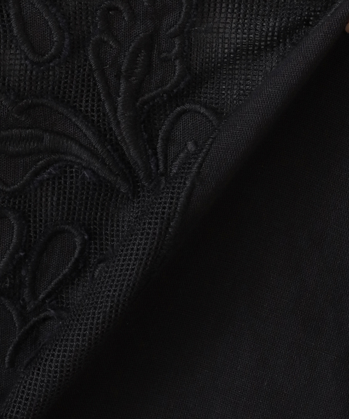 JOURNAL STANDARD（ジャーナルスタンダード）の「シアーコンビレースシャツ（シャツ/ブラウス・レディース・ホワイト/ブラック・FREE）」の13枚目の写真