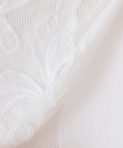 JOURNAL STANDARD（ジャーナルスタンダード）の「シアーコンビレースシャツ（シャツ/ブラウス・レディース・ホワイト/ブラック・FREE）」の15枚目の写真