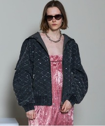 MAISON SPECIAL(]XyV)́y25AW PRE-ORDERzDiamond Beads Embroidery Denim Hoodie/_Cr[YGuC_[fjp[J[yMAISON SPECIAL/]XyVzZbgAbvΉ(p[J[)