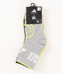 adidas（アディダス）の「《adidas》ｷｯｽﾞ SMILEY 3Pｸﾘｰｿｯｸｽ（ソックス/靴下・キッズ）」