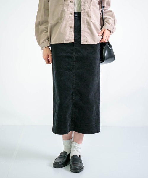 D.M.G.（ドミンゴ）の「[D.M.G. / ディーエムジー] 14Wストレッチコール タイトスカート（スカート・レディース・アイボリー/キャメル/ブラック/バーガンディー・M/S）」の22枚目の写真