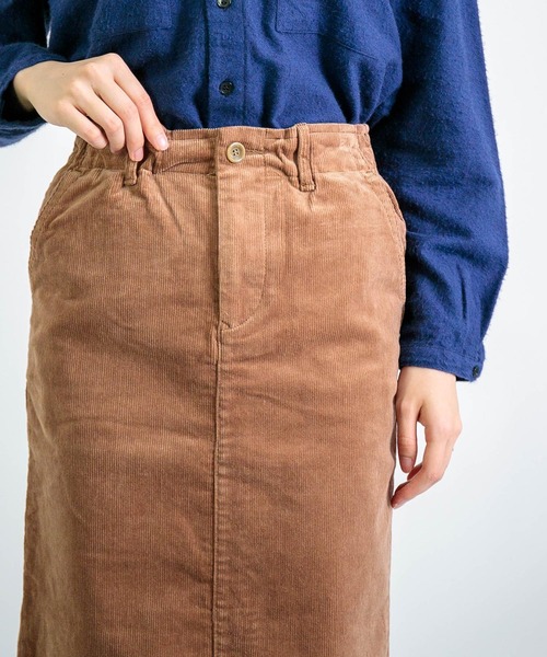 D.M.G.（ドミンゴ）の「[D.M.G. / ディーエムジー] 14Wストレッチコール タイトスカート（スカート・レディース・アイボリー/キャメル/ブラック/バーガンディー・M/S）」の9枚目の写真