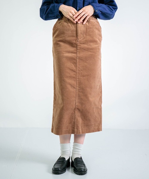 D.M.G.（ドミンゴ）の「[D.M.G. / ディーエムジー] 14Wストレッチコール タイトスカート（スカート・レディース・アイボリー/キャメル/ブラック/バーガンディー・M/S）」の16枚目の写真