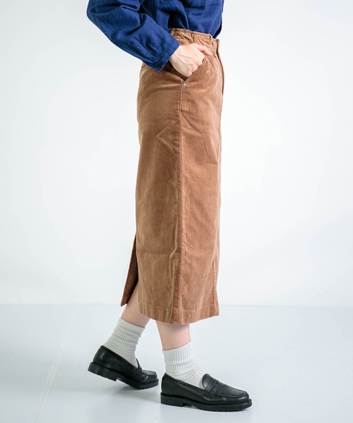 D.M.G.（ドミンゴ）の「[D.M.G. / ディーエムジー] 14Wストレッチコール タイトスカート（スカート・レディース・アイボリー/キャメル/ブラック/バーガンディー・M/S）」の18枚目の写真