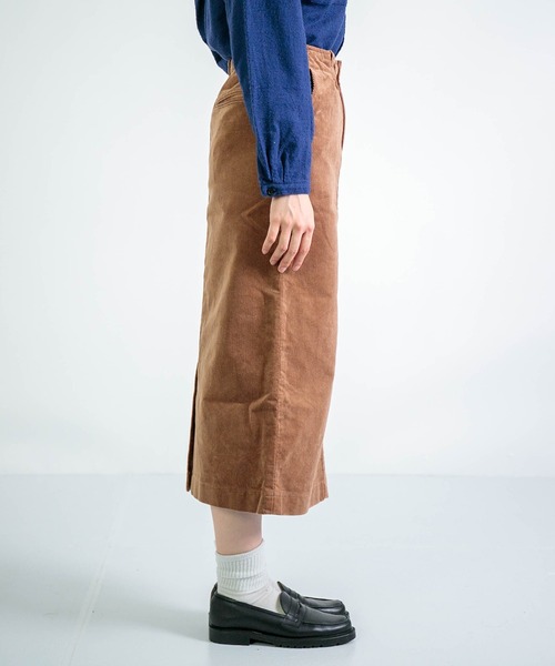 D.M.G.（ドミンゴ）の「[D.M.G. / ディーエムジー] 14Wストレッチコール タイトスカート（スカート・レディース・アイボリー/キャメル/ブラック/バーガンディー・M/S）」の6枚目の写真