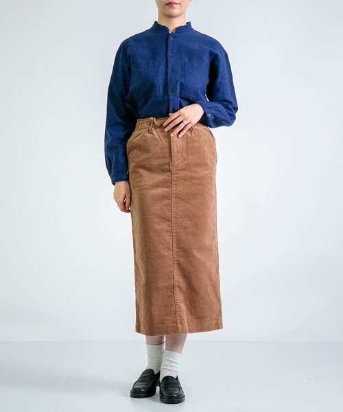 D.M.G.（ドミンゴ）の「[D.M.G. / ディーエムジー] 14Wストレッチコール タイトスカート（スカート・レディース・アイボリー/キャメル/ブラック/バーガンディー・M/S）」の19枚目の写真