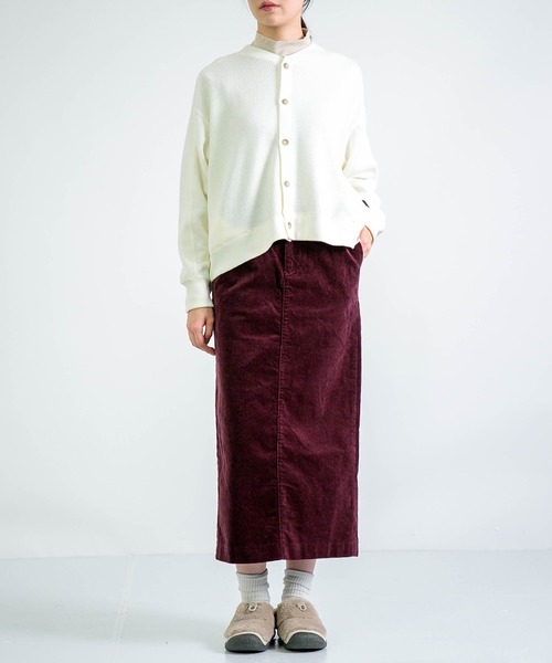 D.M.G.（ドミンゴ）の「[D.M.G. / ディーエムジー] 14Wストレッチコール タイトスカート（スカート・レディース・アイボリー/キャメル/ブラック/バーガンディー・M/S）」の12枚目の写真