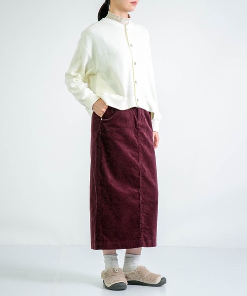 D.M.G.（ドミンゴ）の「[D.M.G. / ディーエムジー] 14Wストレッチコール タイトスカート（スカート・レディース・アイボリー/キャメル/ブラック/バーガンディー・M/S）」の13枚目の写真