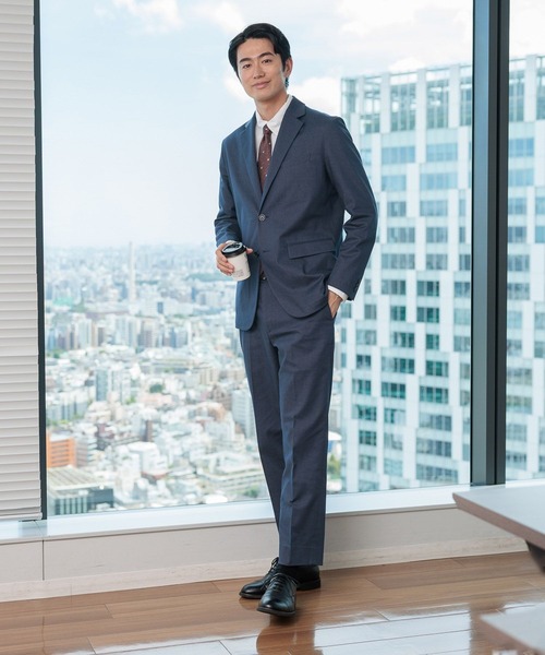 GLOBAL WORK（グローバルワーク）の「アーバンデニムスラックス/452629（スラックス・メンズ・ネイビー系9/ブラウン/ネイビー系8・XS/S/M/L/XL/XXL）」の4枚目の写真