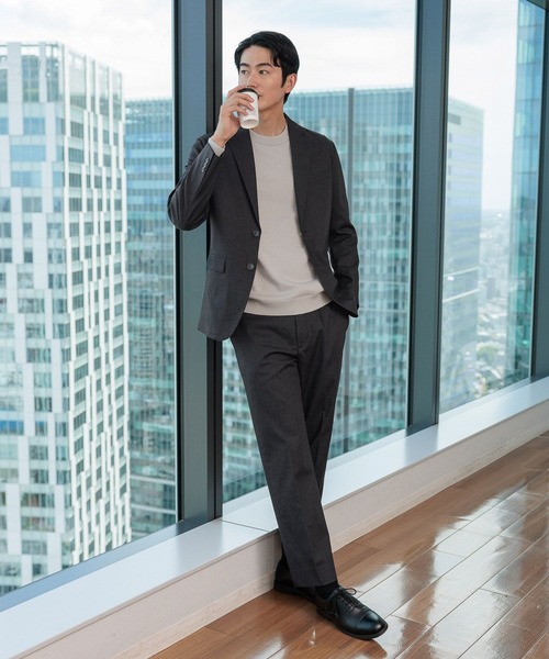 GLOBAL WORK（グローバルワーク）の「アーバンデニムスラックス/452629（スラックス・メンズ・ネイビー系9/ブラウン/ネイビー系8・XS/S/M/L/XL/XXL）」の8枚目の写真