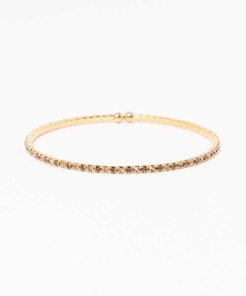 チャイハネ(チャイハネ)の「【チャイハネ】マハララインストーンバングル(バングル/リストバンド・レディース・ターコイズブルー/クリア/ブラック/ブラウン系その他/レッド/グリーン・FREE)」の3枚目の写真