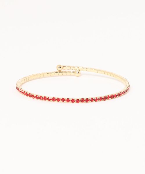 チャイハネ(チャイハネ)の「【チャイハネ】マハララインストーンバングル(バングル/リストバンド・レディース・ターコイズブルー/クリア/ブラック/ブラウン系その他/レッド/グリーン・FREE)」の5枚目の写真