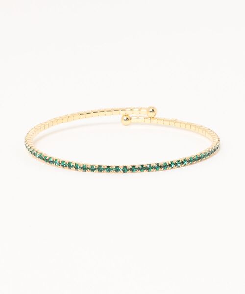 チャイハネ(チャイハネ)の「【チャイハネ】マハララインストーンバングル(バングル/リストバンド・レディース・ターコイズブルー/クリア/ブラック/ブラウン系その他/レッド/グリーン・FREE)」の4枚目の写真