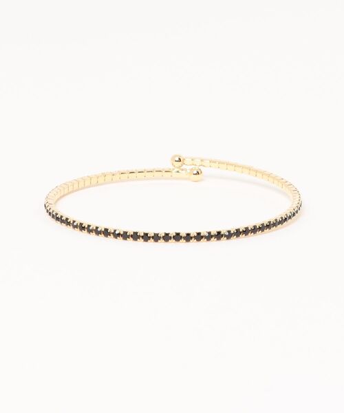 チャイハネ(チャイハネ)の「【チャイハネ】マハララインストーンバングル(バングル/リストバンド・レディース・ターコイズブルー/クリア/ブラック/ブラウン系その他/レッド/グリーン・FREE)」の2枚目の写真