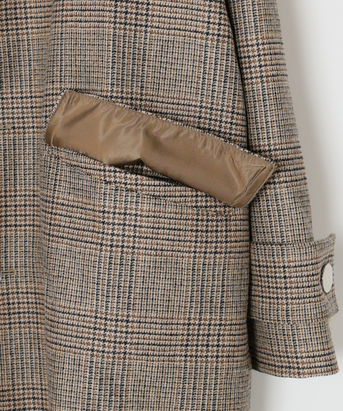 Mackintosh HUMBIE ハンビーSL ウールグレンチェックコート EDIFICE｜MACKINTOSH(マッキントッシュ) 別注 HUMBIE/ハンビー SL