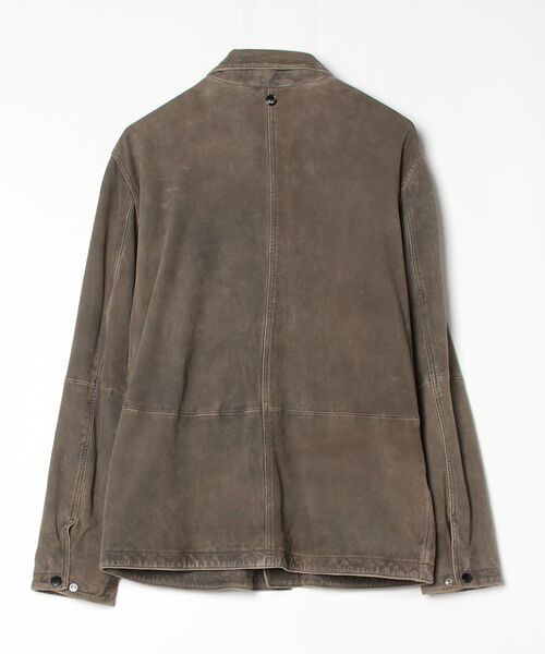 REPLAY（リプレイ）の「ヴィンテージ ウォッシュゴートスウェードジャケット（カバーオール・メンズ・グレー・SMALL）」の9枚目の写真