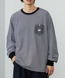 Lee（リー）の「Lee/リー デニムポケット ロングスリーブTシャツ/長袖Tシャツ/ポケット/ワンポイントTシャツ【ロングセラー】（Tシャツ/カットソー）」