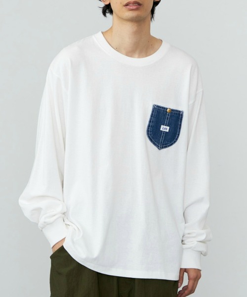 Lee/リー デニムポケット ロングスリーブTシャツ/長袖Tシャツ