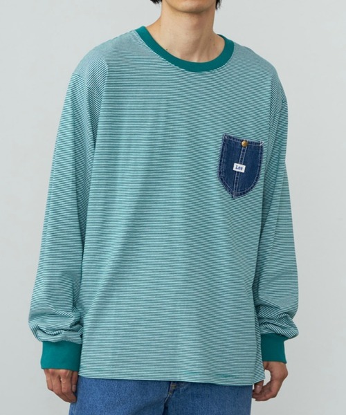 Lee/リー デニムポケット ロングスリーブTシャツ/長袖Tシャツ