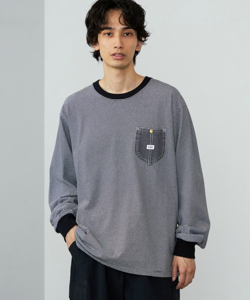 セール】Lee/リー デニムポケット ロングスリーブTシャツ/長袖Tシャツ