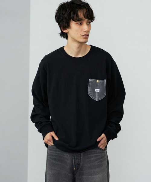 leehoo セール】Lee/リー デニムポケット ロングスリーブTシャツ/長袖Tシャツ