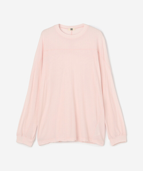 UNFIL（アンフィル）の「UNFIL | コットンシアージャージー フットボールTシャツ WOMEN（Tシャツ/カットソー・レディース・ピンク/ダークブラウン・1）」の12枚目の写真