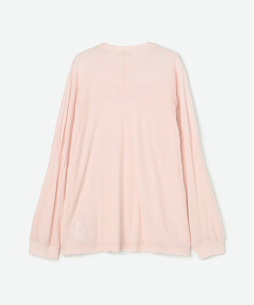 UNFIL（アンフィル）の「UNFIL | コットンシアージャージー フットボールTシャツ WOMEN（Tシャツ/カットソー・レディース・ピンク/ダークブラウン・1）」の13枚目の写真