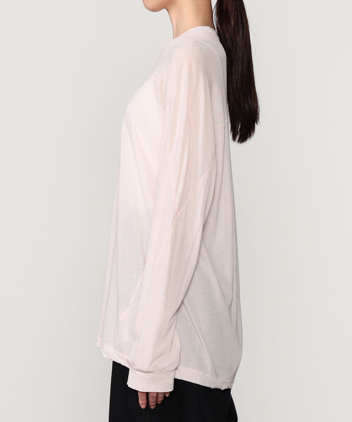 UNFIL（アンフィル）の「UNFIL | コットンシアージャージー フットボールTシャツ WOMEN（Tシャツ/カットソー・レディース・ピンク/ダークブラウン・1）」の10枚目の写真