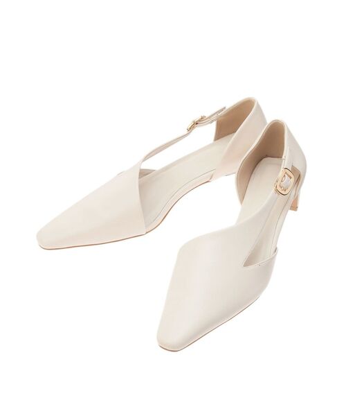 LAGUNAMOON（ラグナムーン）の「カットアウトパンプス（パンプス・レディース・アイボリー/ブラック・S/M）」の9枚目の写真