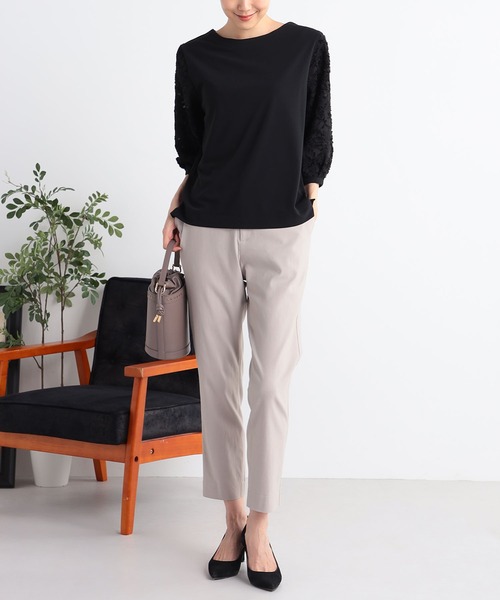 GALLORIA(ギャローリア)の「【キレメクパンツ】はっ水・ストレッチ すっきりスリムパンツ(その他パンツ・レディース・ブラック/ブルー/ライトグレー・S/M/L/LL)」の15枚目の写真