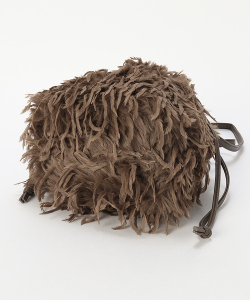 B.C STOCK（ベーセーストック）の「T.S.L/ティーエスエル フェザーヤーン2WAYショルダー（ショルダーバッグ・レディース・ブラック/チャコールグレー/アイボリー・FREE）」の8枚目の写真