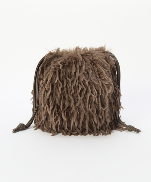 B.C STOCK（ベーセーストック）の「T.S.L/ティーエスエル フェザーヤーン2WAYショルダー（ショルダーバッグ・レディース・ブラック/チャコールグレー/アイボリー・FREE）」の15枚目の写真