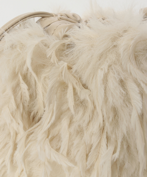 B.C STOCK（ベーセーストック）の「T.S.L/ティーエスエル フェザーヤーン2WAYショルダー（ショルダーバッグ・レディース・ブラック/チャコールグレー/アイボリー・FREE）」の18枚目の写真