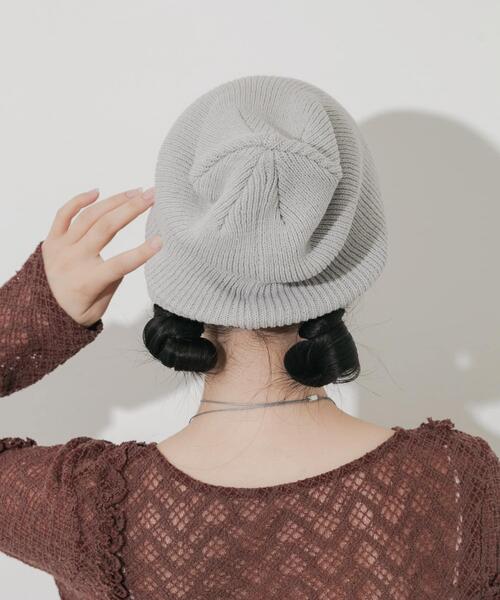 SMELLY（スメリー）の「ルーズビーニー（ニットキャップ/ビーニー・レディース・ブラック/グレー/アイボリー・-）」の13枚目の写真