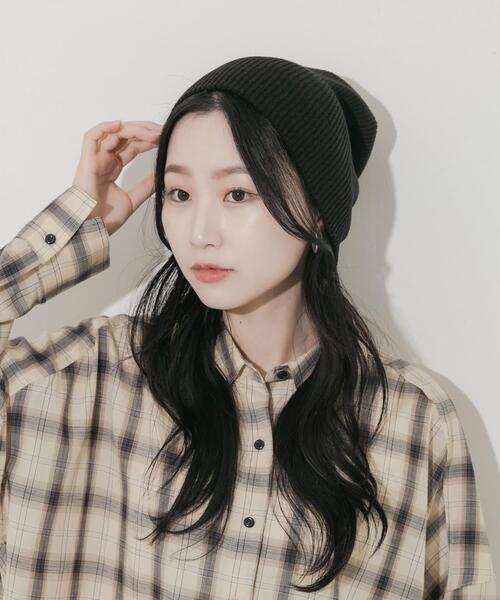 SMELLY（スメリー）の「ルーズビーニー（ニットキャップ/ビーニー・レディース・ブラック/グレー/アイボリー・-）」の16枚目の写真