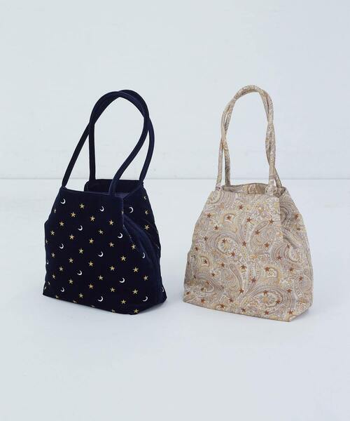 ADIEU TRISTESSE（アデュートリステス）の「星空刺繍バッグ（トートバッグ・レディース・ネイビー/ベージュ系その他・FREE）」の11枚目の写真