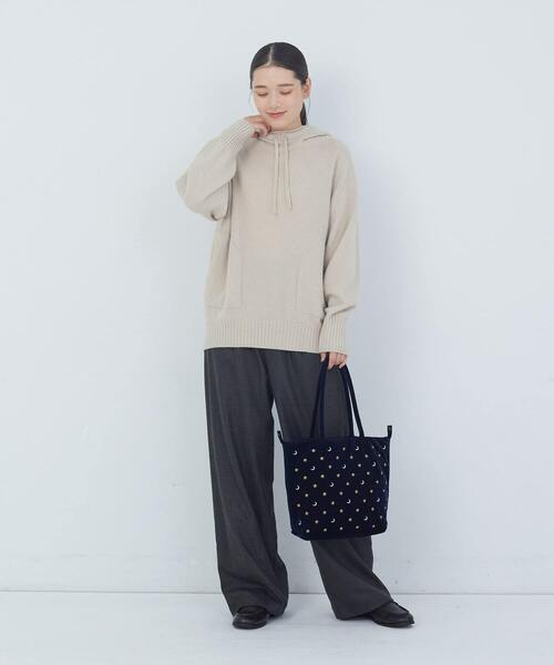 ADIEU TRISTESSE（アデュートリステス）の「星空刺繍バッグ（トートバッグ・レディース・ネイビー/ベージュ系その他・FREE）」の12枚目の写真