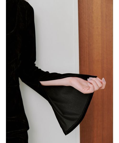 フロッキーベロアドレープドレス（ワンピース）｜SNIDEL