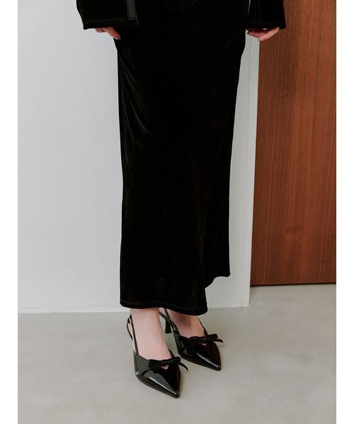 フロッキーベロアドレープドレス（ワンピース）｜SNIDEL（スナイデル